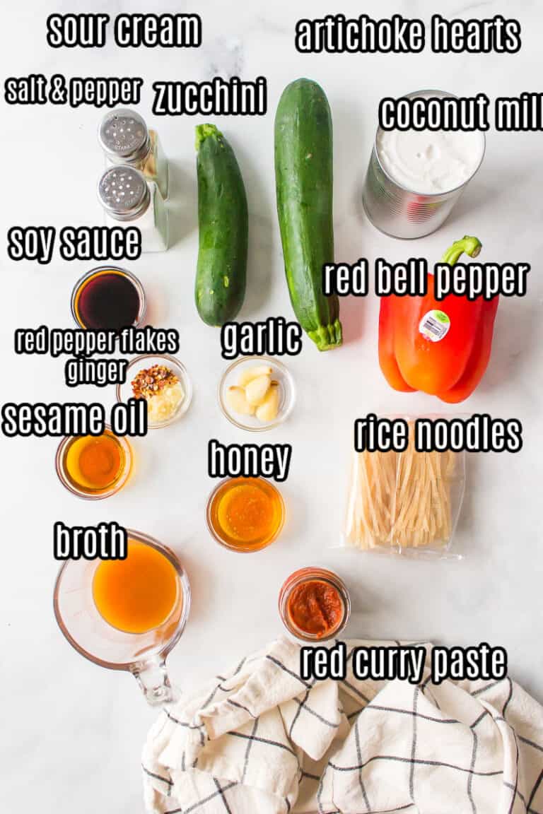 15 Min Thai Curry Rice Noodles with Red Curry Whole Lotta Yum