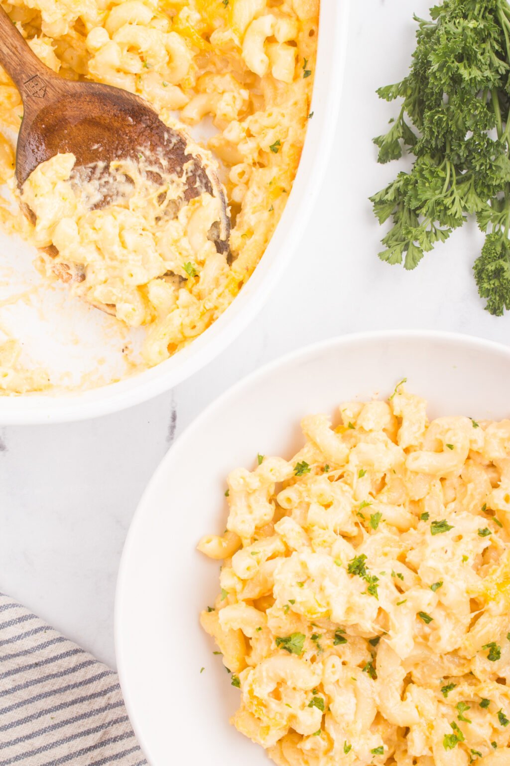 Easy Baked Mac and Cheese (with Heavy Cream instead of Milk)