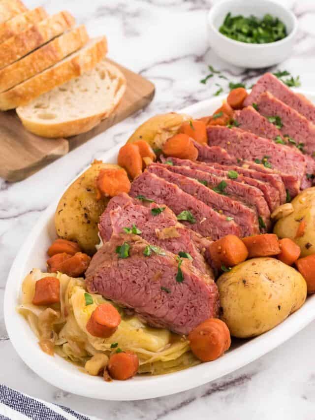 Corned Beef and Cabbage in Dutch Oven Whole Lotta Yum