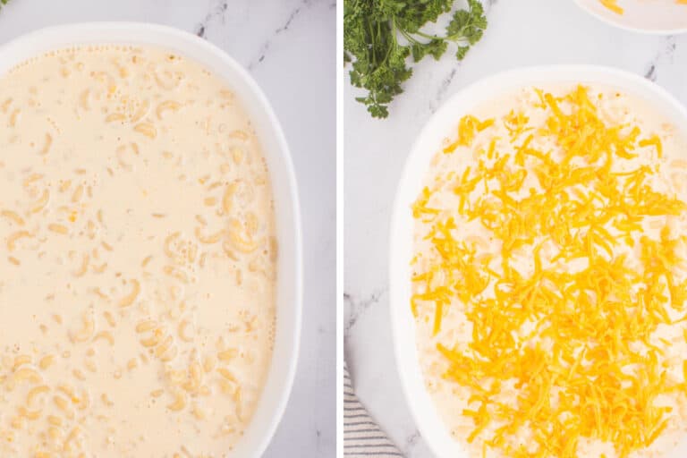 Easy Baked Mac and Cheese (with Heavy Cream instead of Milk)