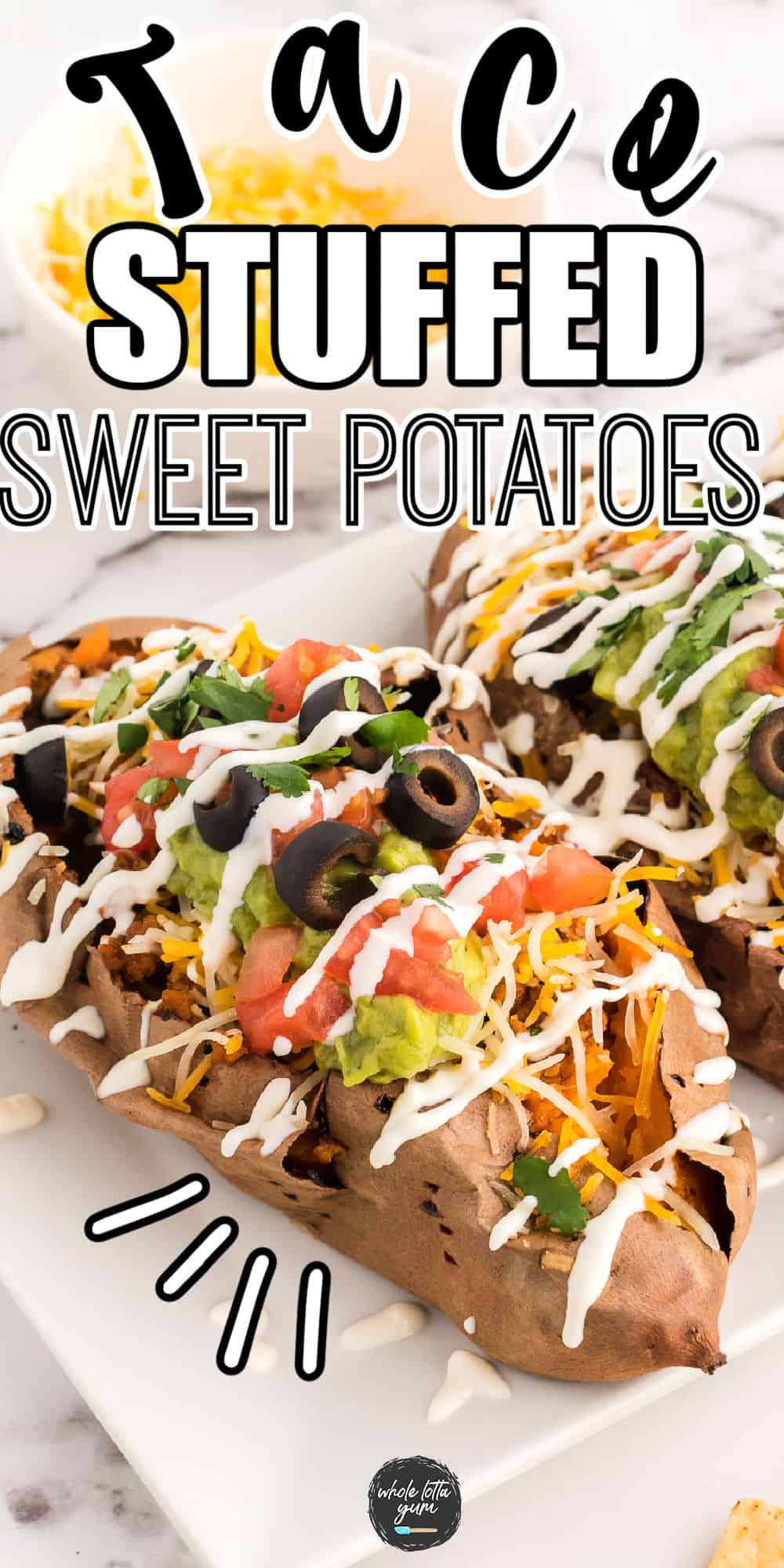 Taco Stuffed Sweet Potatoes Whole Lotta Yum