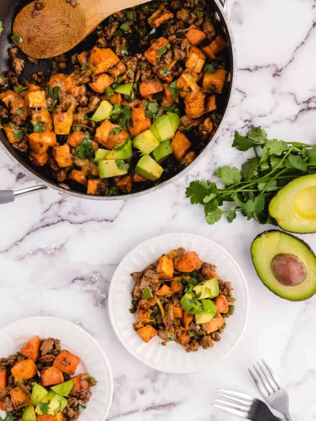 Sweet Potato Hash with Ground Turkey Whole Lotta Yum