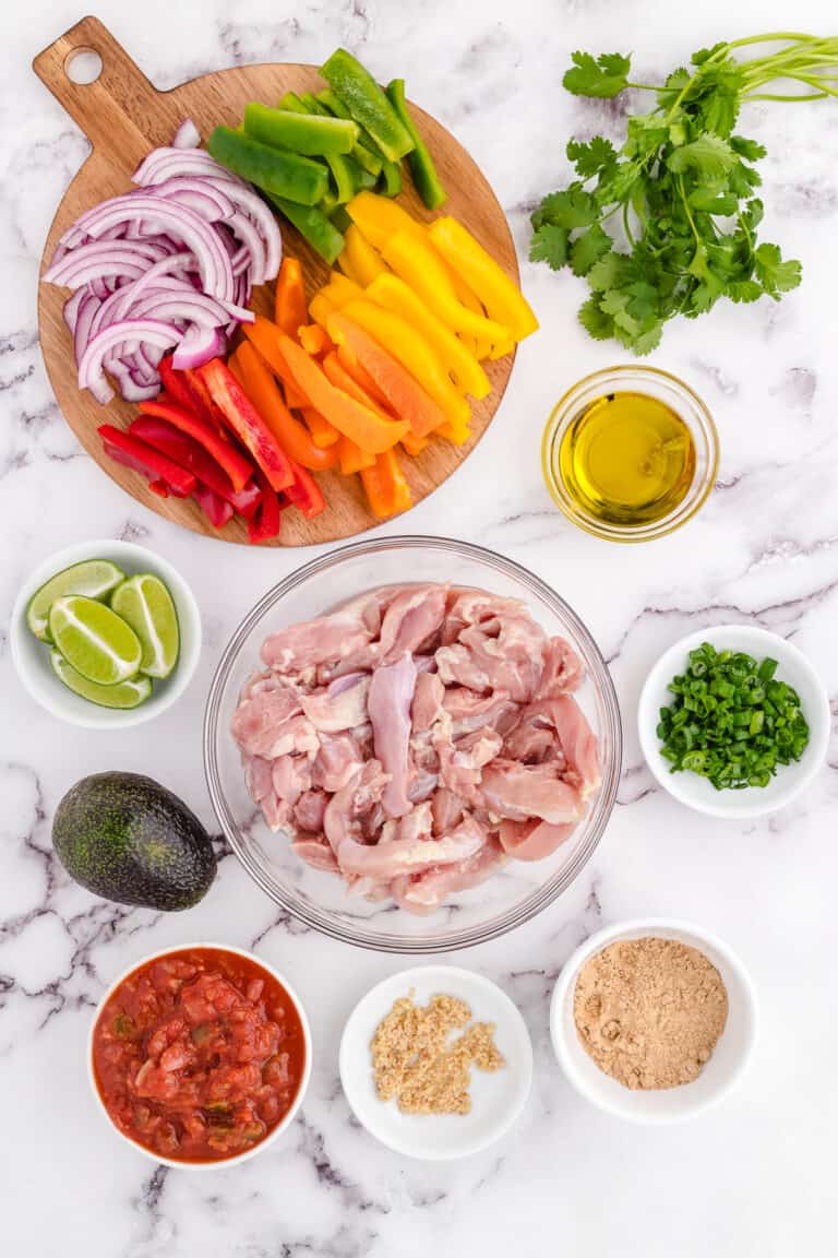 Sheet Pan Chicken Fajita Meal Prep Whole Lotta Yum