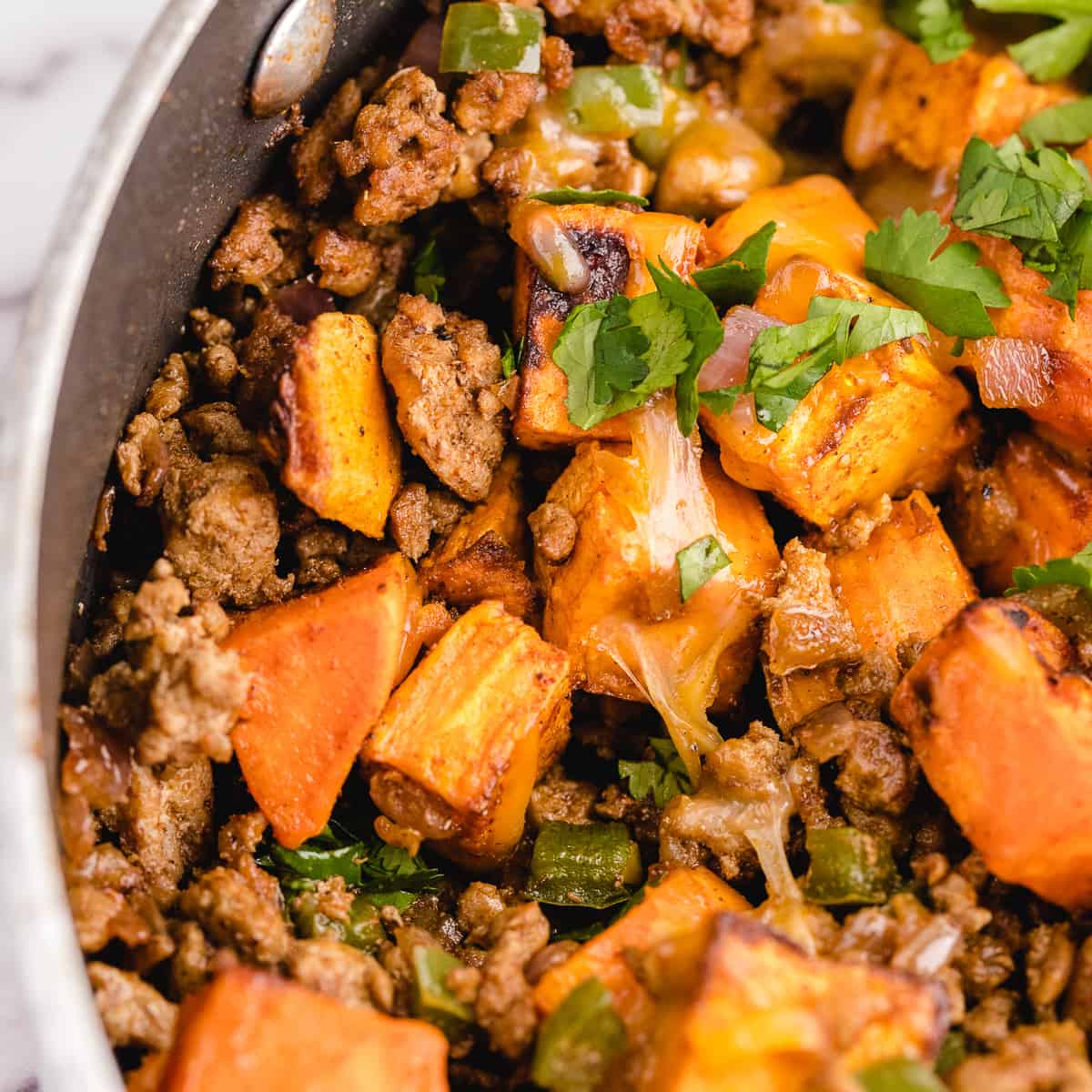 Ground Turkey Sweet Potato Skillet-image