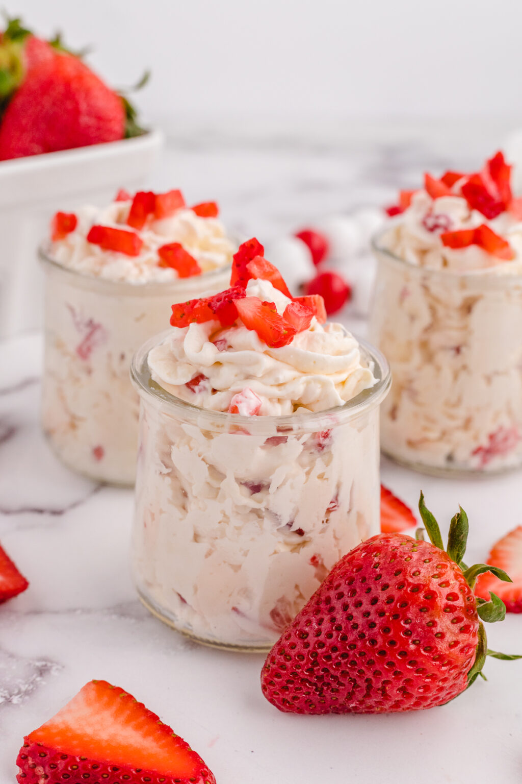 Keto Cheesecake Fluff with Strawberries Whole Lotta Yum