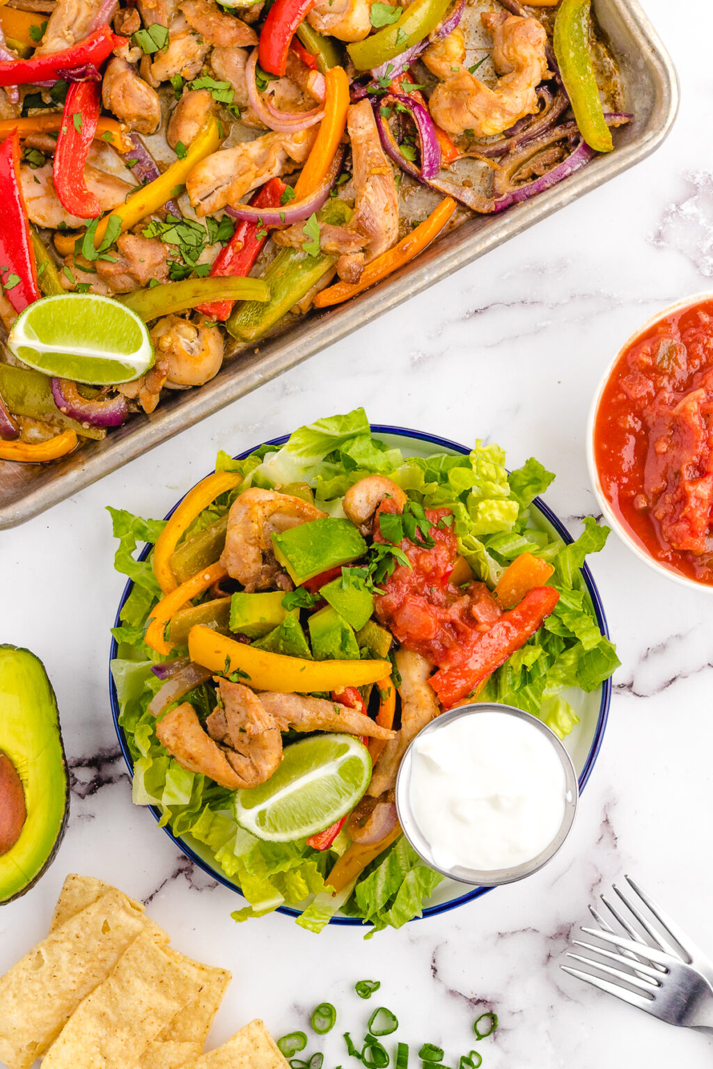 Sheet Pan Chicken Fajita Meal Prep Whole Lotta Yum