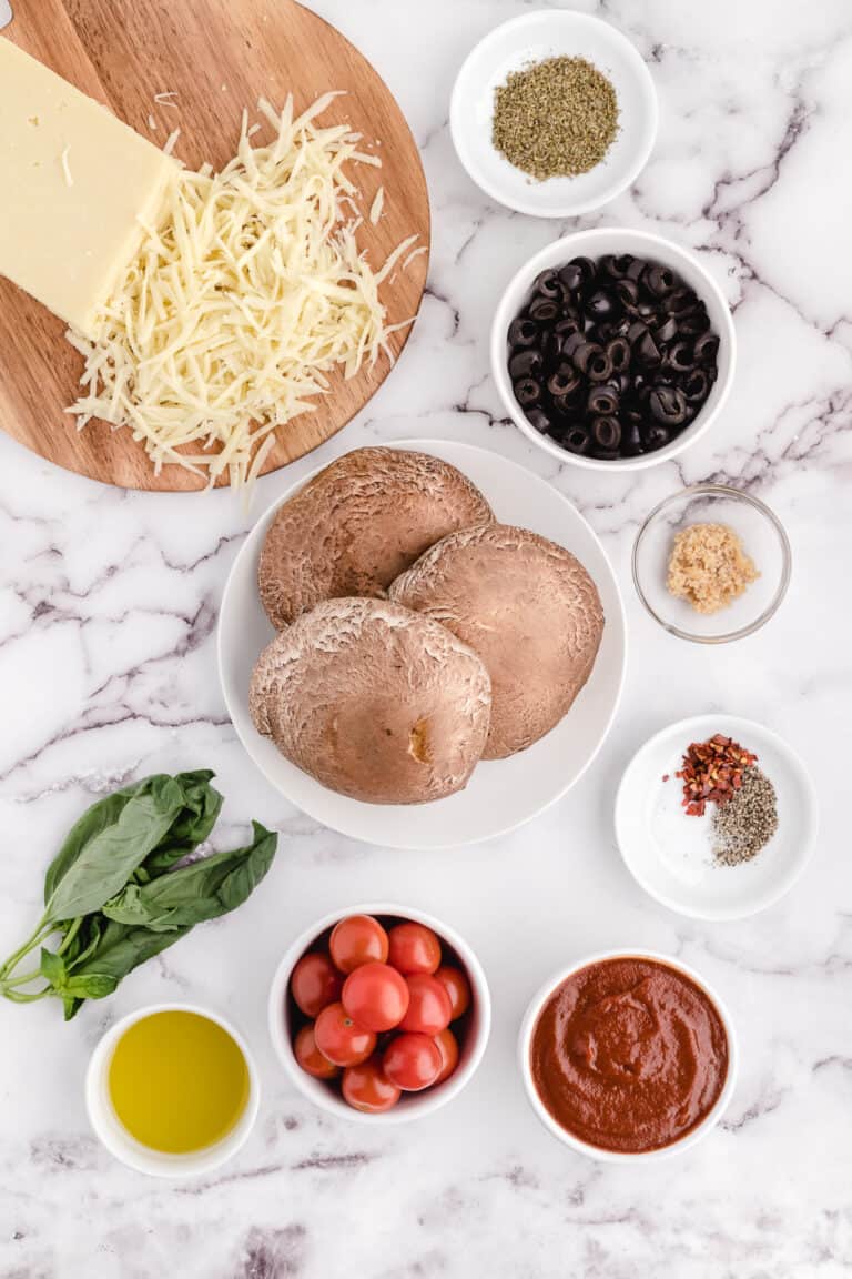 Easy Portobello Mushroom Pizza Recipe Whole Lotta Yum