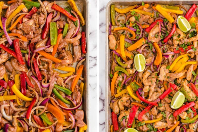 Sheet Pan Chicken Fajita Meal Prep Whole Lotta Yum