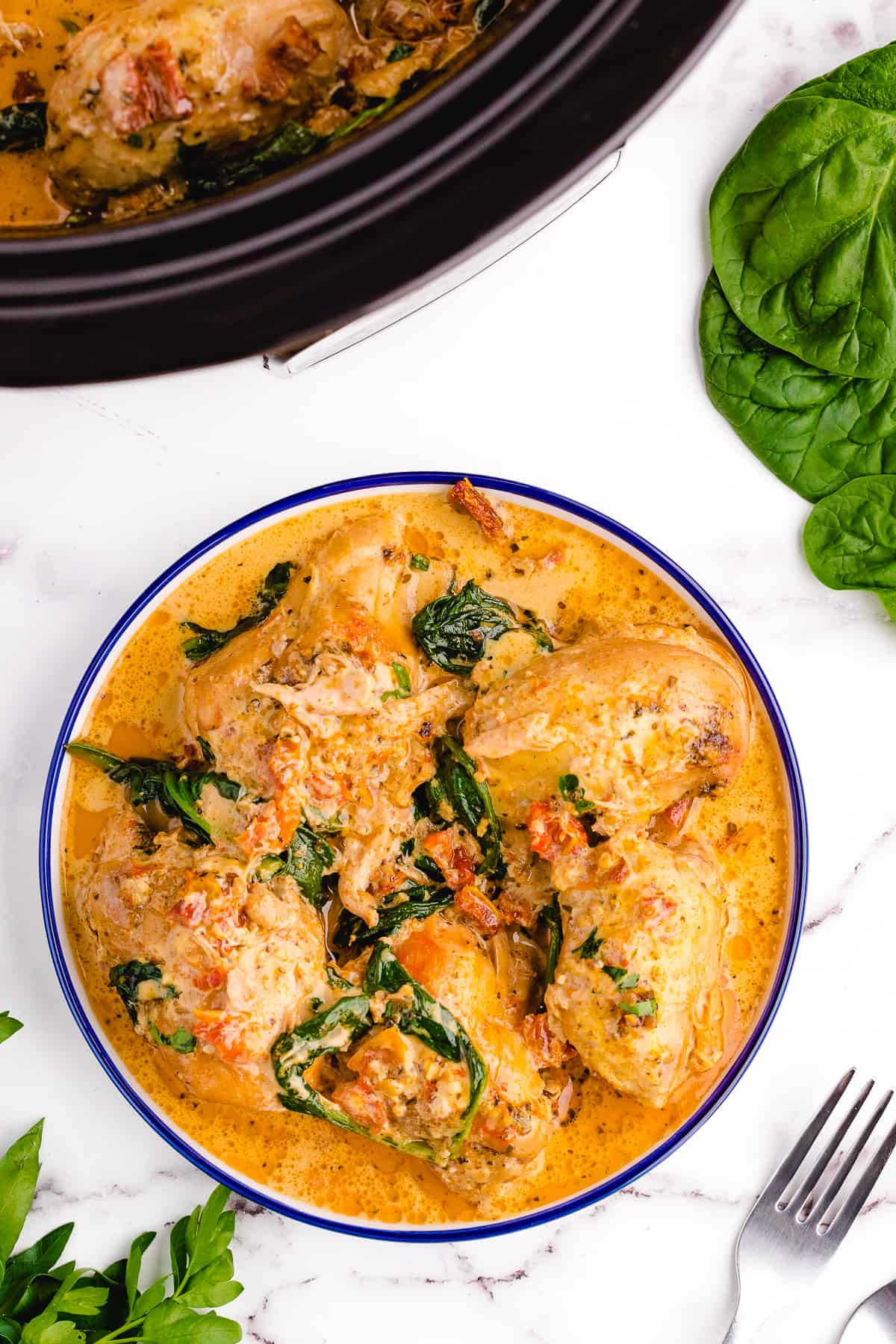 Crockpot Tuscan Chicken