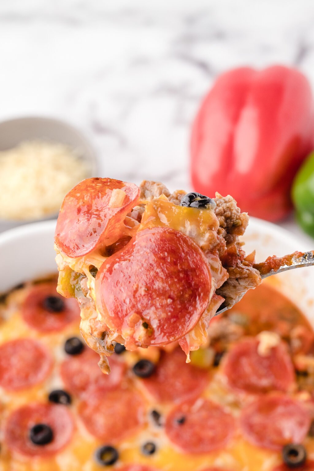 Crustless Pizza Casserole (Without Pasta)