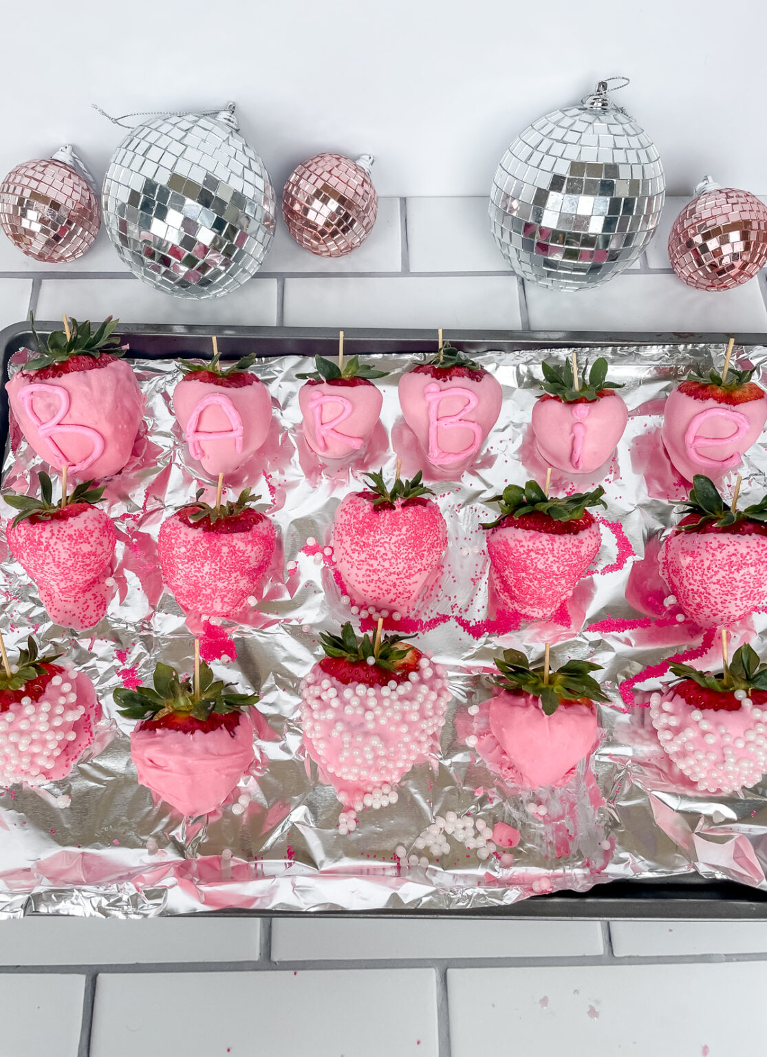 Pink Chocolate Covered Strawberries Whole Lotta Yum