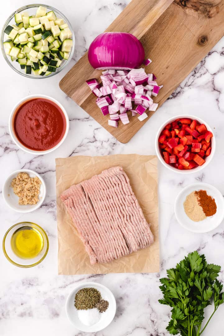 Skillet Turkey Zucchini Recipe Whole Lotta Yum