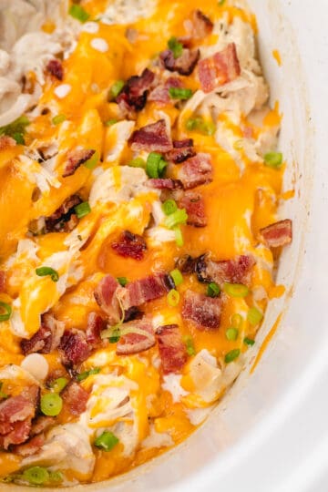 Easy Crack Chicken (Crock Pot Recipe) - Whole Lotta Yum