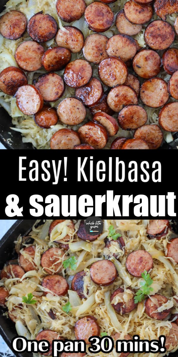 Kielbasa and Sauerkraut (Stovetop Recipe) Whole Lotta Yum