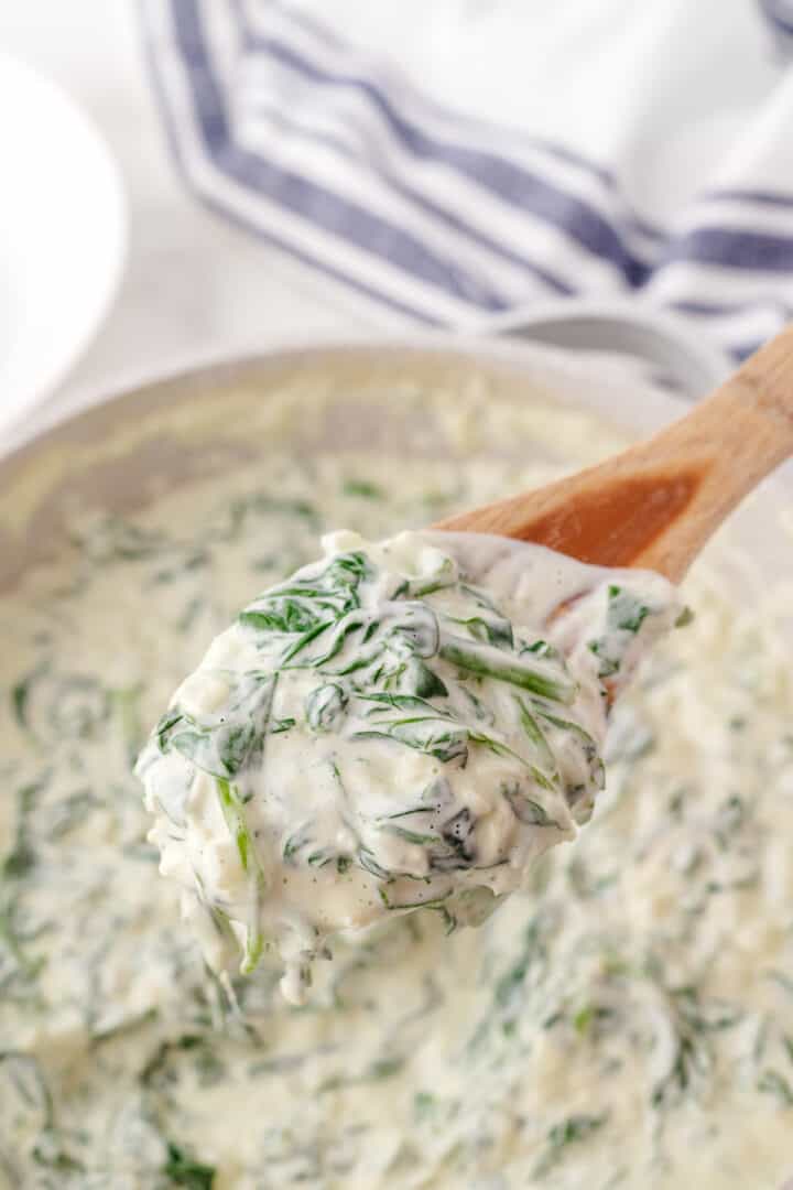 Steakhouse Creamed Spinach - Whole Lotta Yum