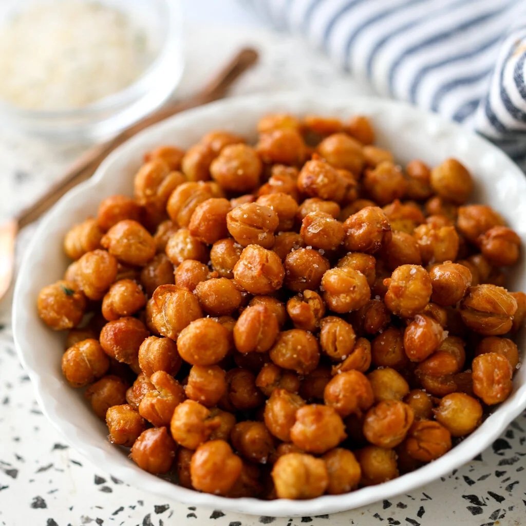 Air Fryer Crispy Chickpeas (Garbanzo Beans No Oil)-image