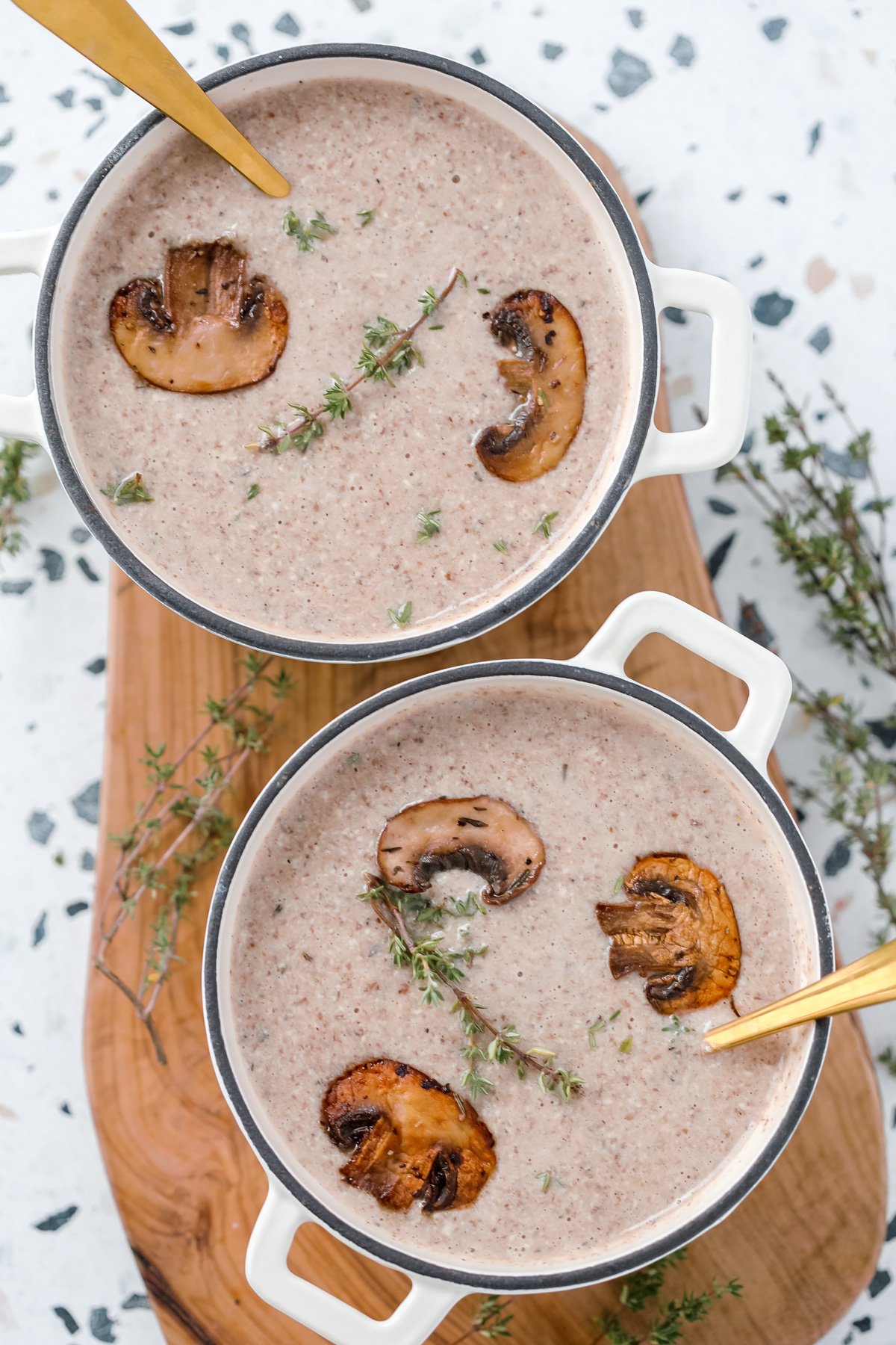 Healthy Mushroom Soup Recipe Without Cream-image