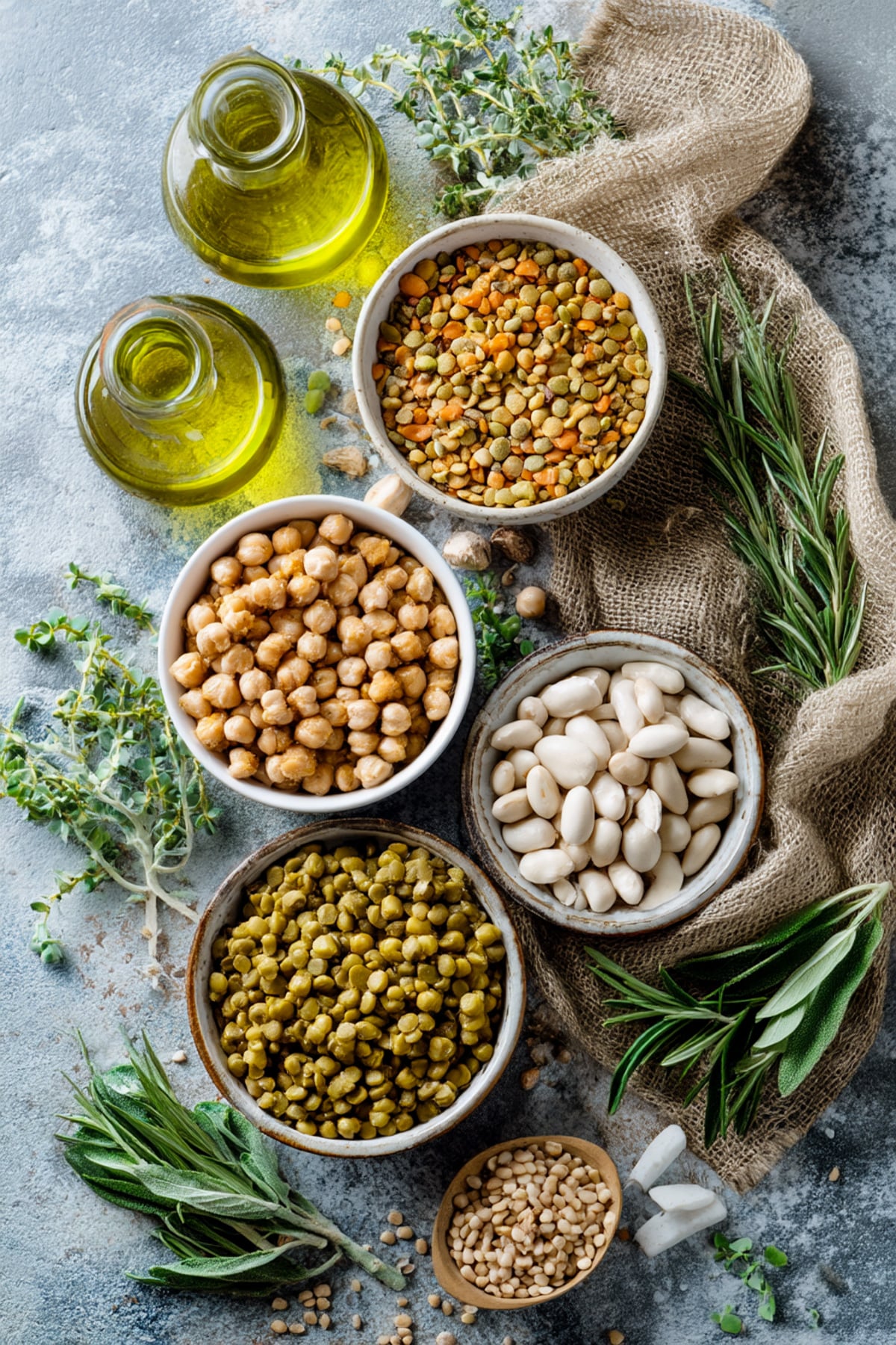 mediterranean diet food list of beans legumes and pulses