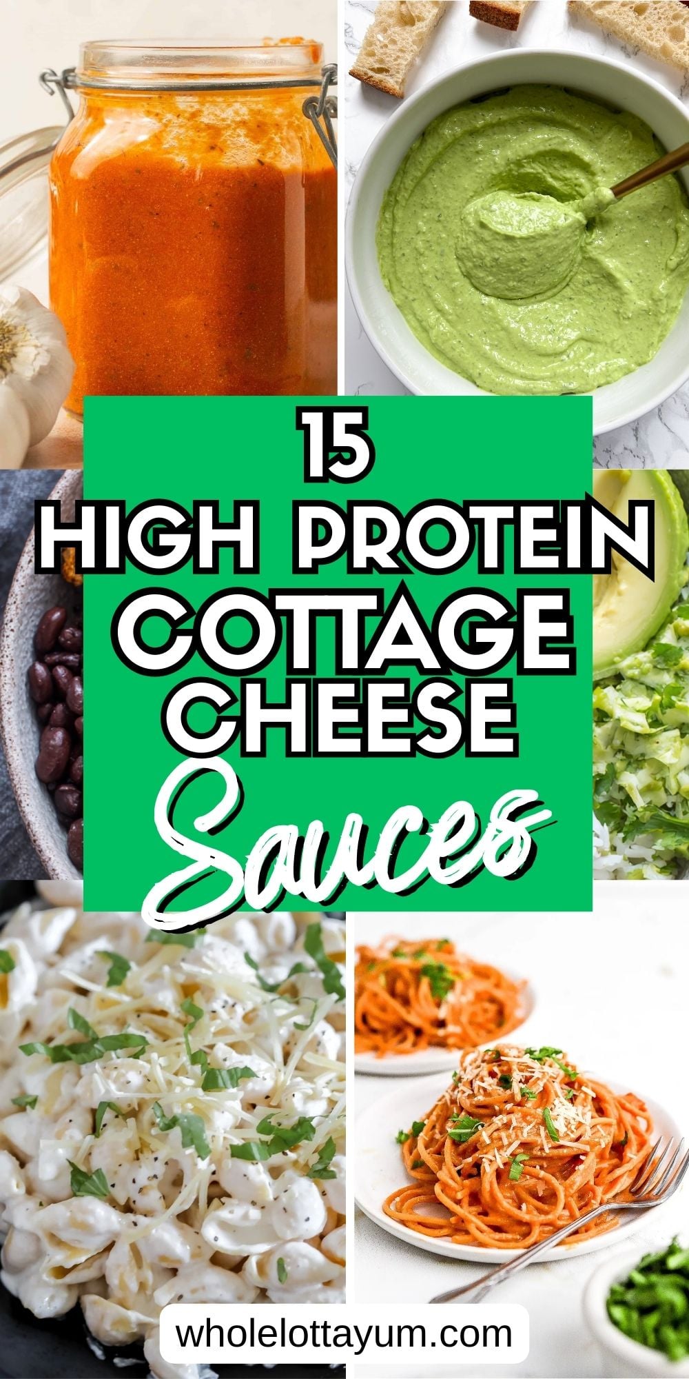 high protein recipes with cottage cheese pin for pinterest
