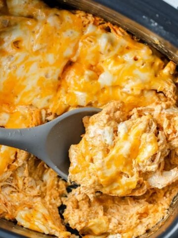 Crockpot Buffalo Chicken Casserole