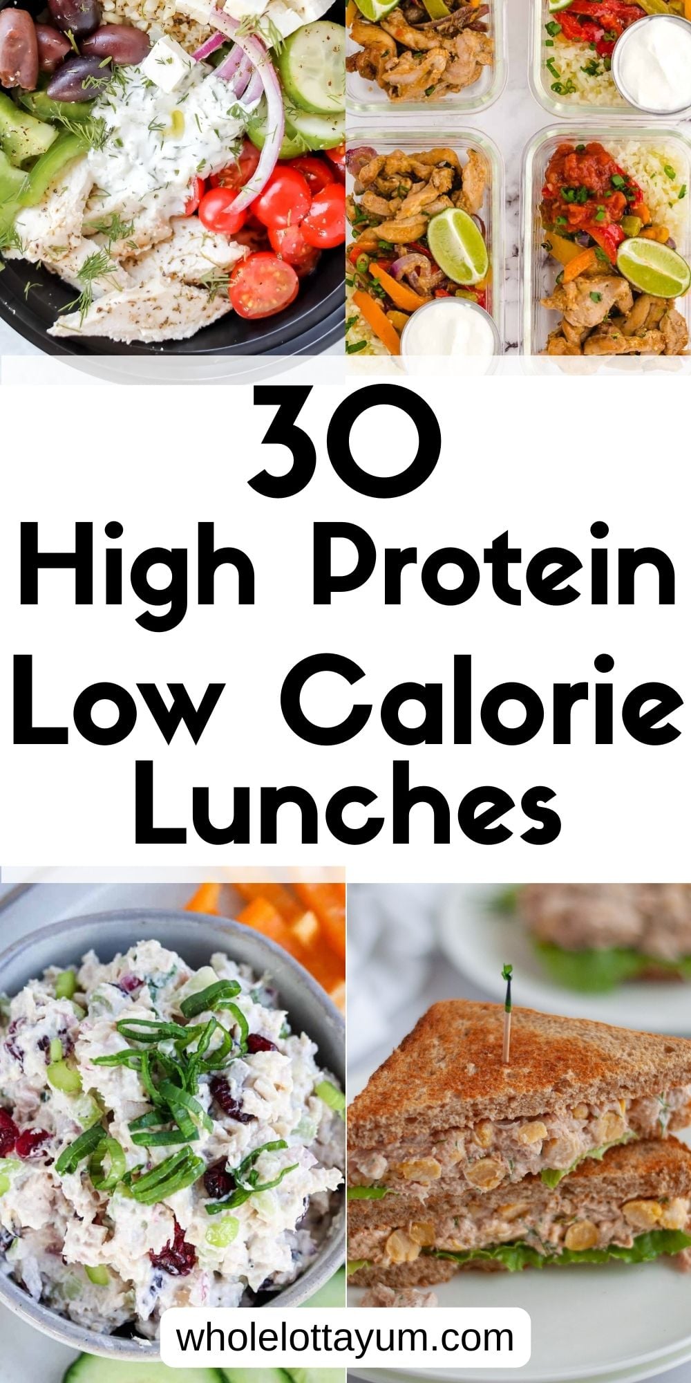 High Protein Low Calorie Lunches Meal Prep