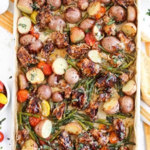 Oven Baked Balsamic Chicken Breast & Veggies