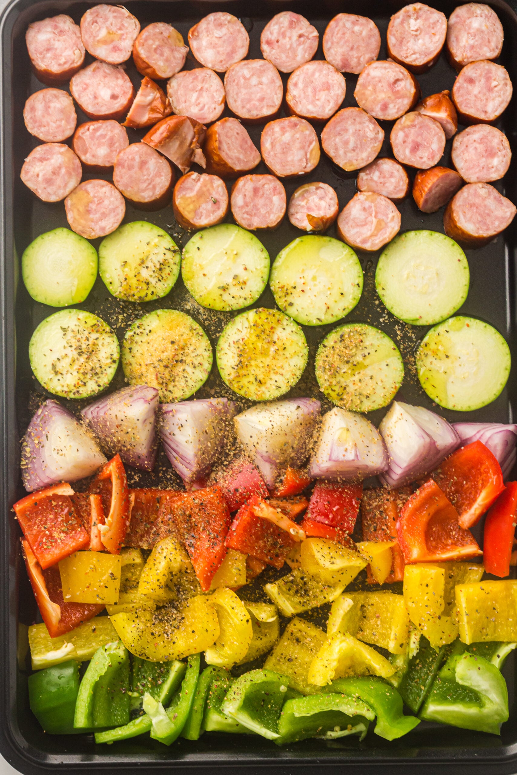 How to Make Sheet Pan Sausage and Vegetables