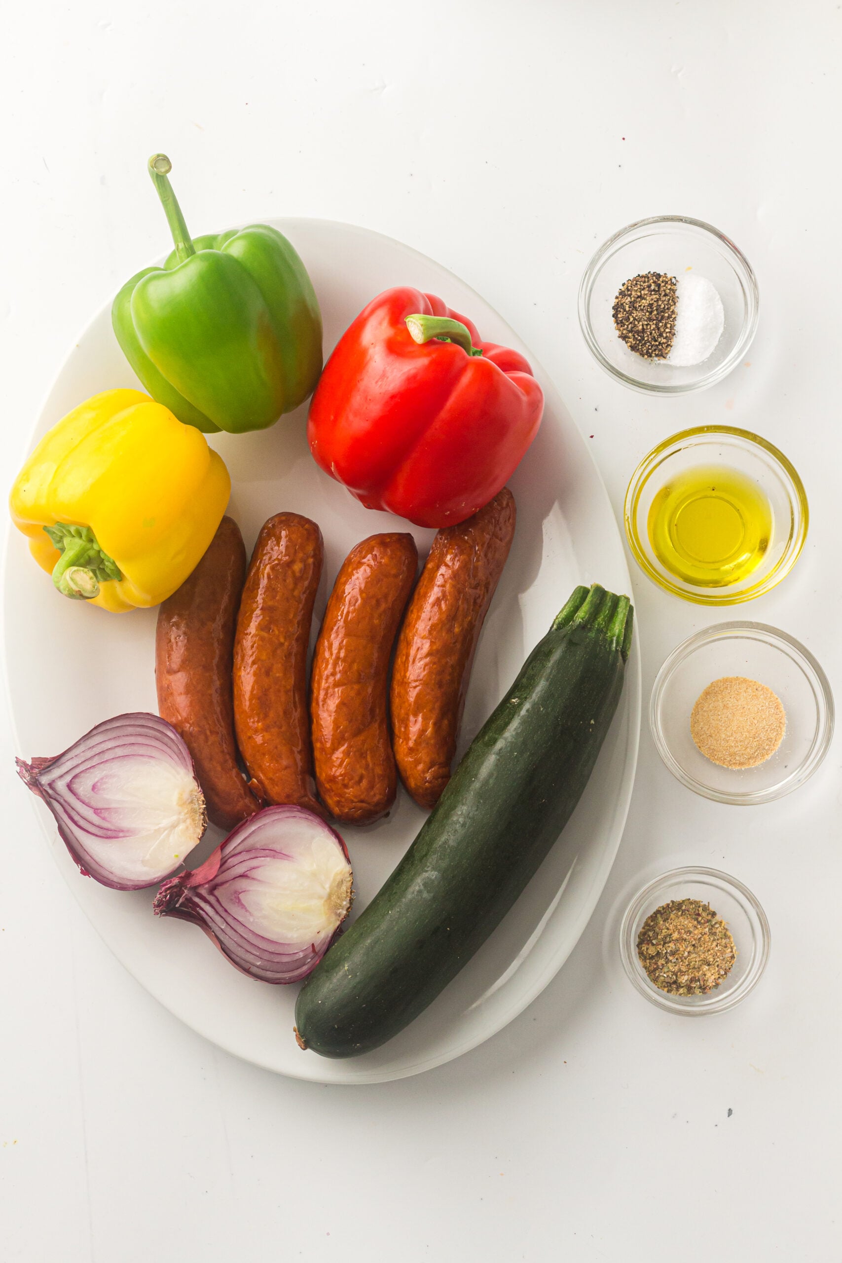 Sausage and Vegetables Ingredients