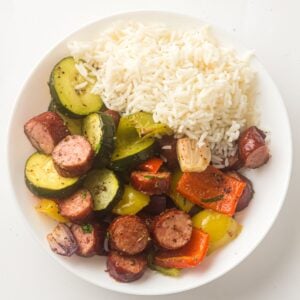 Sheet Pan Sausage and Vegetables