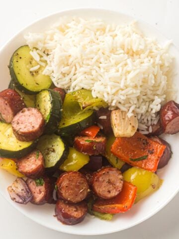 Sheet Pan Sausage and Vegetables