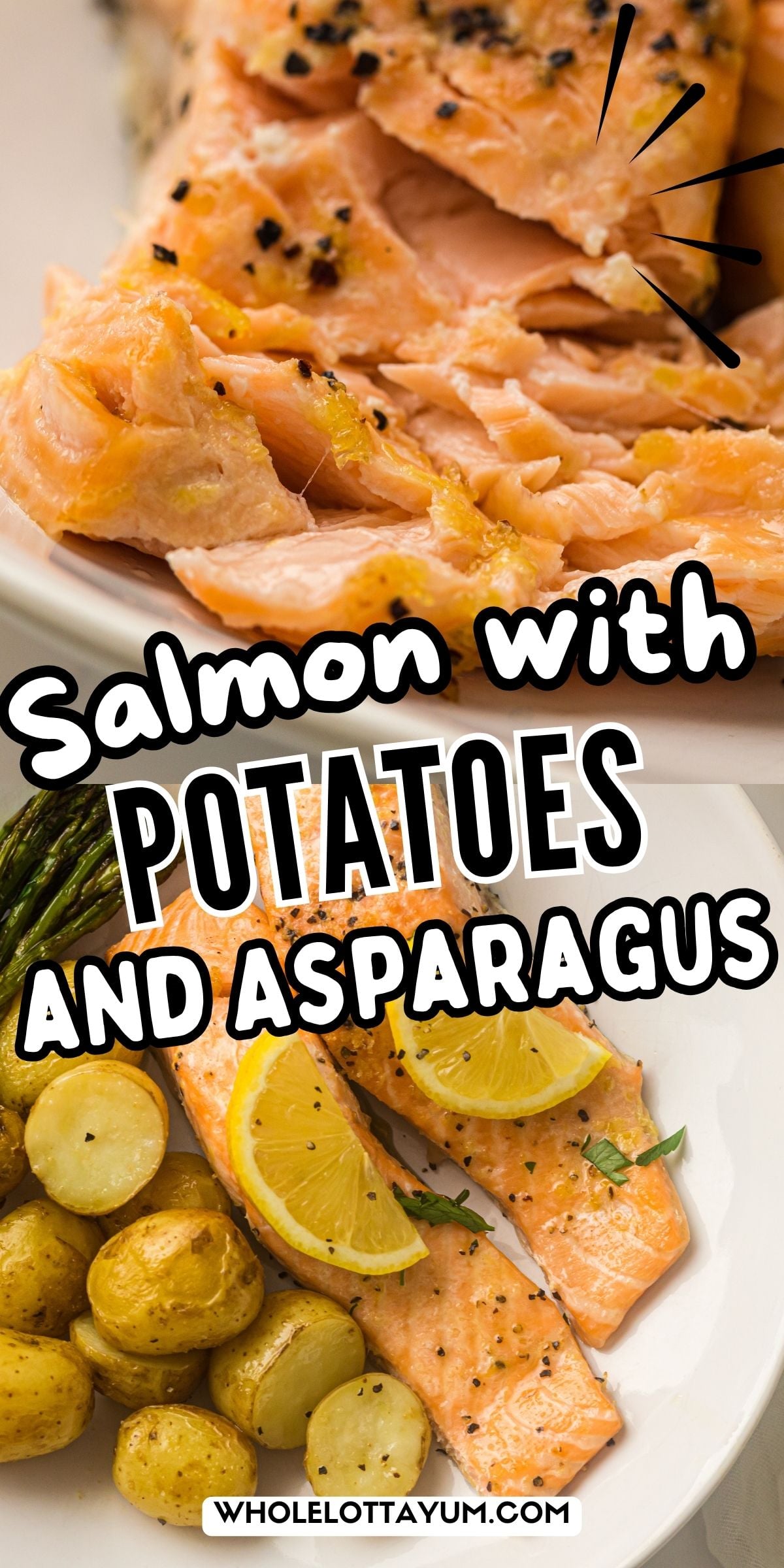salmon potatoes and asparagus