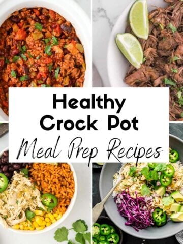 Crock Pot Meal Prep Recipes