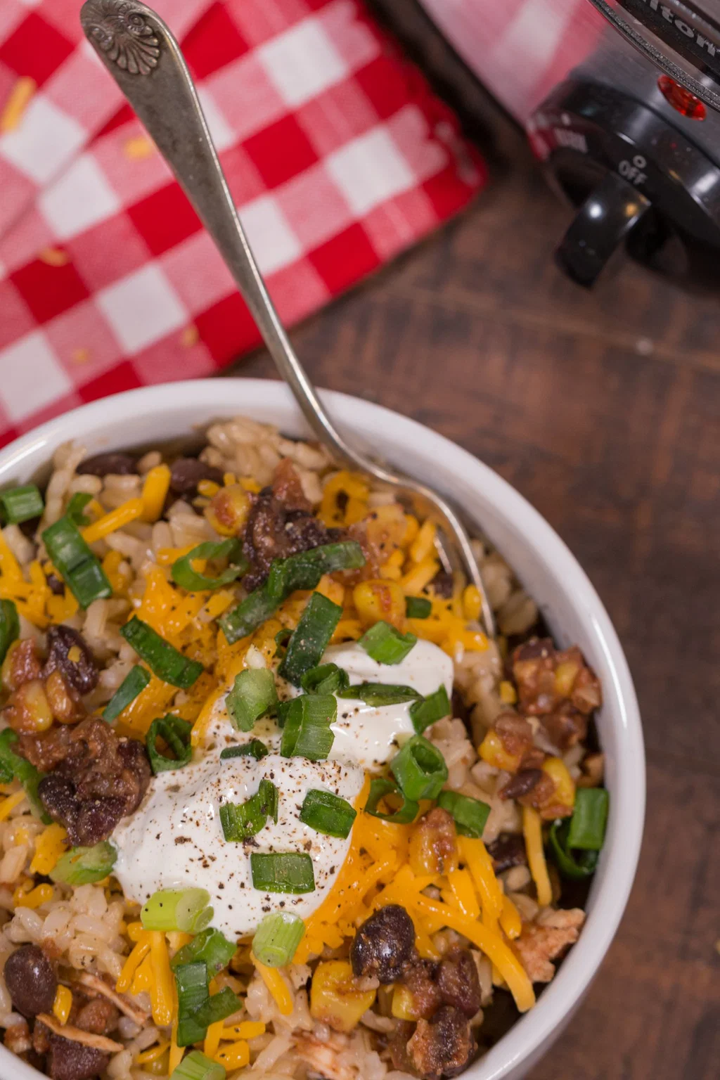 slow cooker burrito bowls